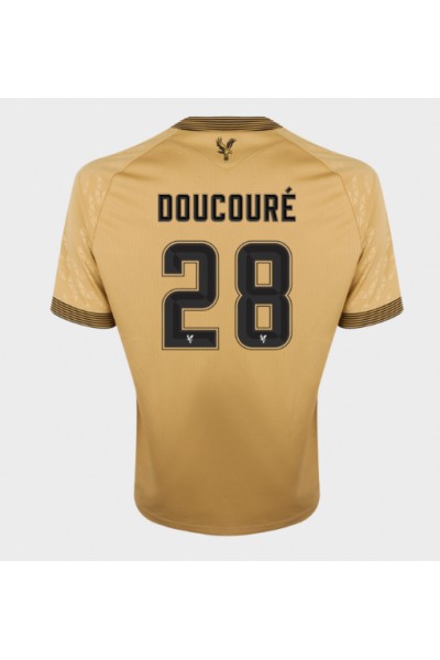 Crystal Palace Cheick Doucoure #28 Jalkapallovaatteet Vieraspaita 2025-26 Lyhythihainen Crystal Palace Cheick Doucoure #28 Jalkapallovaatteet Vieraspaita 2025-26 Lyhythihainen